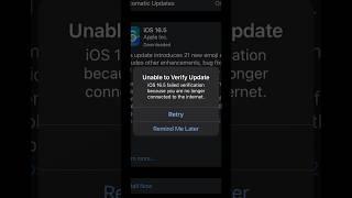 Unable to verify update ios 16.5 issue