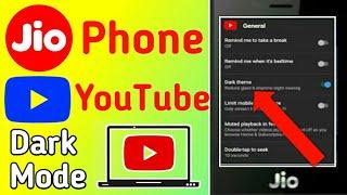 Jio Phone Youtube Dark Mode 2020 || Jio Phone Ke Youtube Me Dark Mode Kaise Enable Kare 2020 