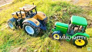 John Deere tractor stuck in river sand & Pulling out Classic Tractor | John Deere tractor power