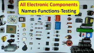 All electronic components names, functions, testing, pictures and symbols - smd components