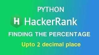 finding the percentage hackerrank solution python3 | finding the percentage  @Glitchnavigator