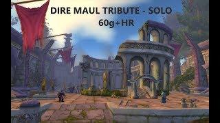 Classic Wow - Dire Maul Solo Tribute Run Guide For Hunters 60g+ HR