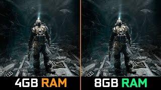 Metro Exodus - 4GB RAM VS 8GB RAM - GTX 1050 Ti - i5 3570 - 1080p