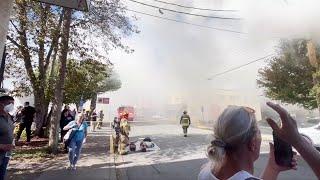 'I'm heartbroken': Historic downtown Duncan building  goes up in flames