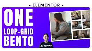 One Loop Grid Bento Style Web Design for Posts or Products - Elementor Wordpress Tutorial