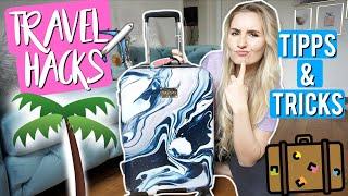 YESS!  Nützliche TRAVEL HACKS für JEDE REISE! ️  Richtige Packliste  , Platz sparen & MEHR!