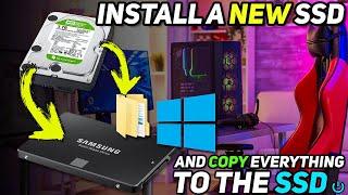 How To Install a New SSD and Copy Windows, All Files, and Apps To The New Drive ️