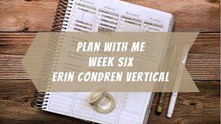 Plan With Me | Week Six | Minimal and Functional | Erin Condren Vertical