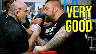 EDDIE HALL moves WELL- Arm wrestling Coach Reacts