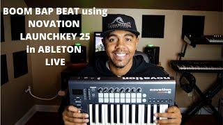 Making A Beat  - Novation Launch Key 25 -  Ableton Live