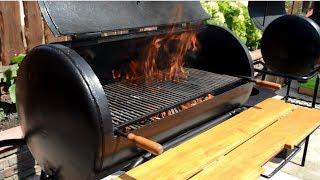 Two BBQs made from old water boilers