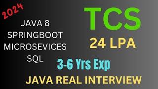 TCS 3 Years Interview Experience | Java Spring Boot | Microservices