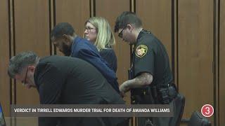 Tirrell Edwards found guilty of murder in death of Amanda Williams