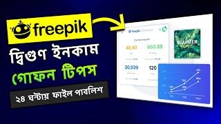 Freepik এ ইনকাম হবে দ্বিগুণ এবং ২৪ ঘন্টায় ফাইল পাবলিশ || Secret Tips || Freepik Earn Money