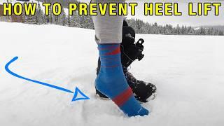 How to Prevent Heel Lift on your snowboard boots!