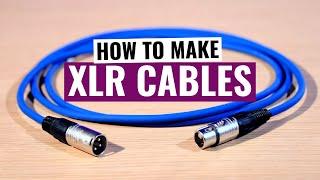 Make your own XLR audio cables