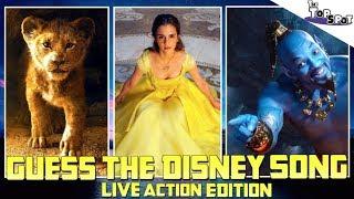 Guess The DISNEY Song! - (Live Action Edition!) - Aladdin - The Lion King - & MORE