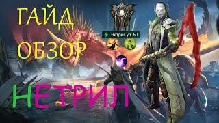 Raid Shadow Legends Нетрил  Универсальная  Сборка Таланты Шмот КБ Арена