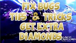 TIPS & TRICKS | EXTRA DIAMONDS | FIX BUGS - LEGACY OF DISCORD