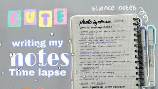 Take aesthetic science notes with me ( timelapse ) itsproudd