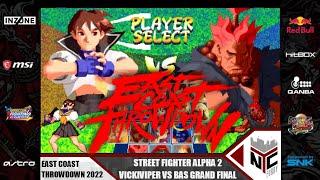 Street Fighter Alpha 2 VickiViper VS Bas Grand Finals @ East Coast Throwdown 2022