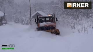 Schnee Räumen 2017| Unimog | Pirker Bewegungstechnik | Winter 2017