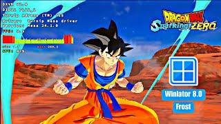 Dragon Ball Sparking Zero Game Test + Settings Winlator 8.0 Frost Low FPS | SD7+Gen2