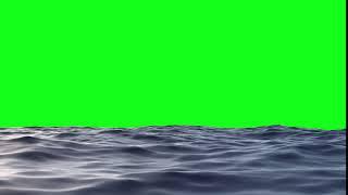 Sea green screen free loop