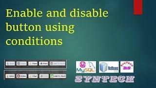 How enable and disable java netbeans application button