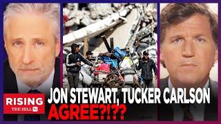 Tucker Carlson, Jon Stewart SLAM Israeli Attack In Gaza
