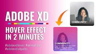 Adobe XD Hover Effect In 2 Minutes - Adobe XD Tutorial | Master Designs