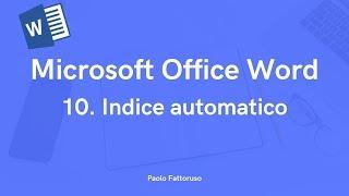 10. Microsoft Office Word - Indice Automatico