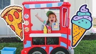 Adley Pretend Play with Food Truck Toy