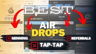 Top best airdrops without any tap tap , mining , farming and referrals | best telegram airdrops