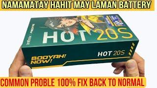 Infinix hot 20s restart problem or bootloop issue fix 100% permanent kahit ma over charging pwd!!