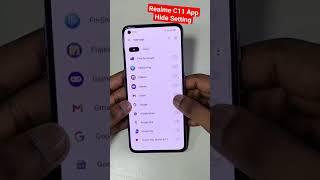 Realme C11 me app hide kaise kare | Realme C11 Apps Hide Kaise karen | realme c11 app hide | #shorts