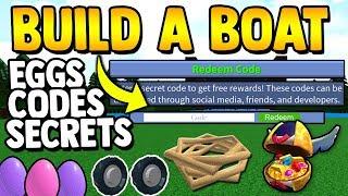 ALL EASTER UPDATE ITEMS!! (Codes, eggs, & secrets) | Build a boat for Treasure ROBLOX