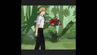 Chainsaw man, pochita vs Black denji #shorts #animation #viral #youtubeshorts