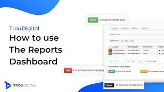 How to use the TrouDigital Reports Dashboard | TrouDigital