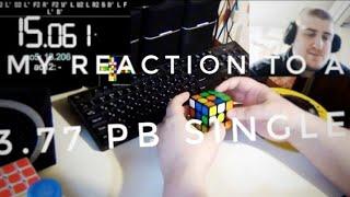 SUB 14 CUBER GET A SUB 4 SINGLE!? MY REACTION TO KCHIUK 3.77 SINGLE