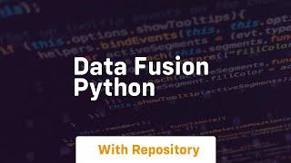 data fusion python