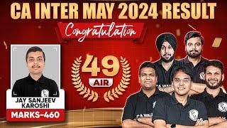 CA Inter Topper Jay Sanjeev Karoshi AIR-49 (Marks- 460) 