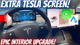 How To - Tesla LCD IPS Information Screen for Model 3 & Model Y - Add Apple CarPlay & Android Auto