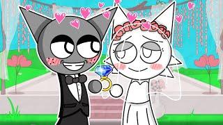 Incredibox Sprunki - WENDA & GRAY GOT MARRIED?! Love Story Cartoon Animation