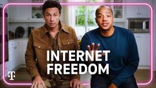 Donald Faison Helps Zach Braff Discover Internet Freedom | T-Mobile