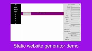 Drag and Drop website maker | simple HTML, CSS, JavaScript project demo