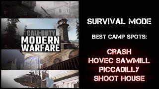 COD: MW Survival Mode. Best Camp Spots for Crash, Hovec Sawmill, Piccadilly, and Shoot House