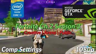 GTX 1050 Ti|  Fortnite Chapter 2 / Season 3 - FPS test  (144fps+) | 1080p  Competitive Settings