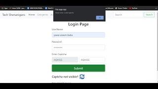 How to add captcha to login Page | HTML, CSS, JavaScript | Captcha | Github link attached