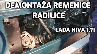 Lada Niva demontaža remenice radilice